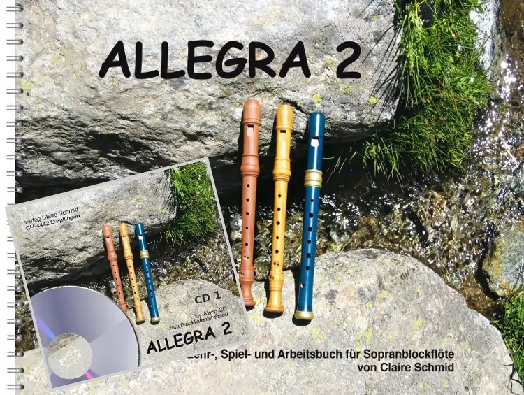 Blockflötenlehrgang Allegra 2  Buch und CD 1